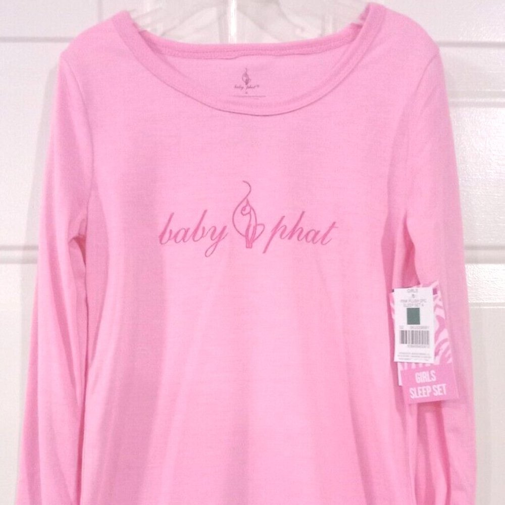 Baby Phat Girls Pink Plush Sleep Set Size 4